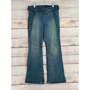 Vintage JW Jeans West San Francisco Buckled‎ Flare Jeans Women's Size Large Blue